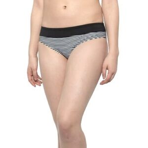 Carve Designs Bikini Bottom NWOT Stripes Black and White Size Large